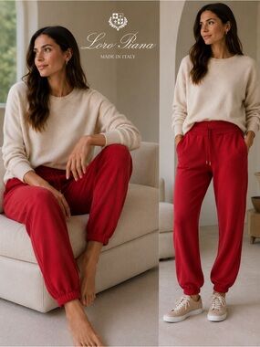 Loro Piana baby Cashmere Jogger Pants – Made in Italy